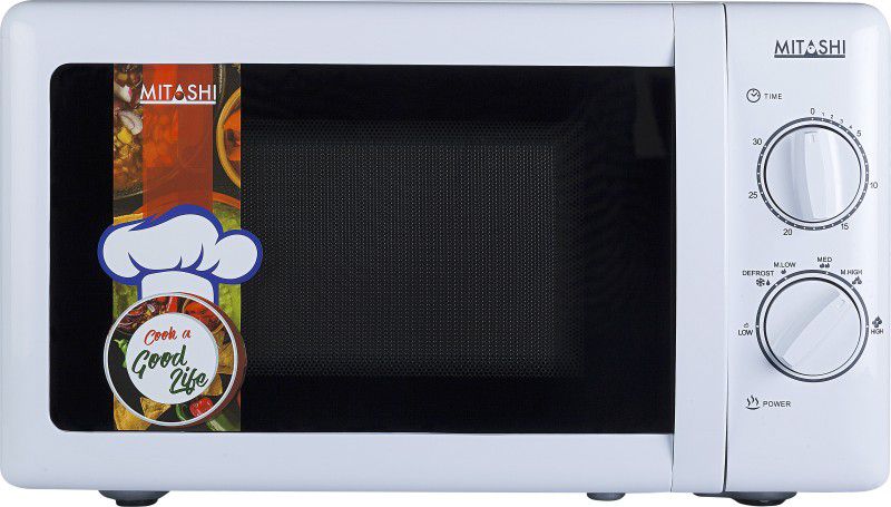 MITASHI 20 L Solo Microwave Oven  (MiMW20S7H100, White)
