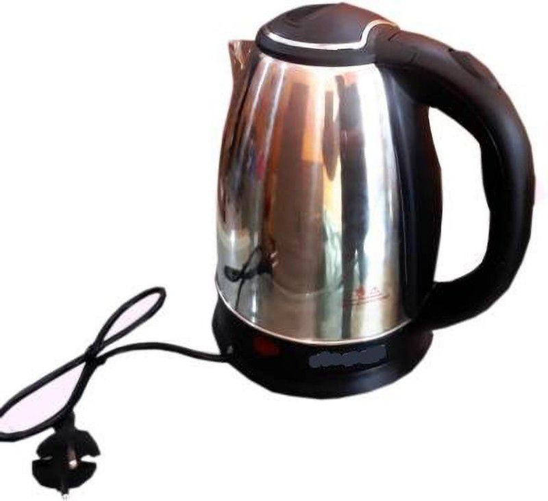 PRATYANG Stainless Steel Quick Heating Tea - Water Boiler Heater Pot Electric Kettle Beverage Maker  (2 L, Silver, Black)