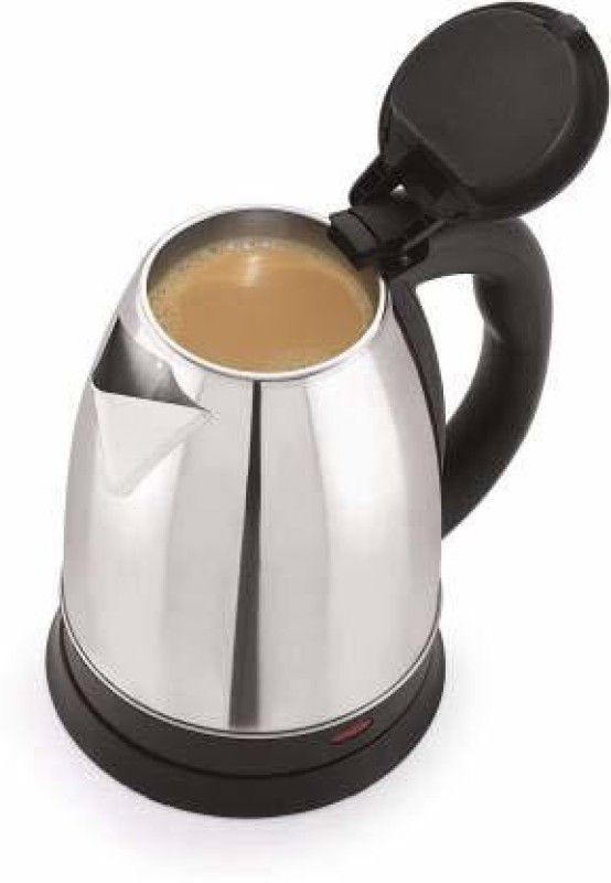 ND BROTHERS Electric Kettle 2 L 100% Food Grade 304 Stainless Steel Kettle 5 Cups Coffee Maker  (Sliver,Black)