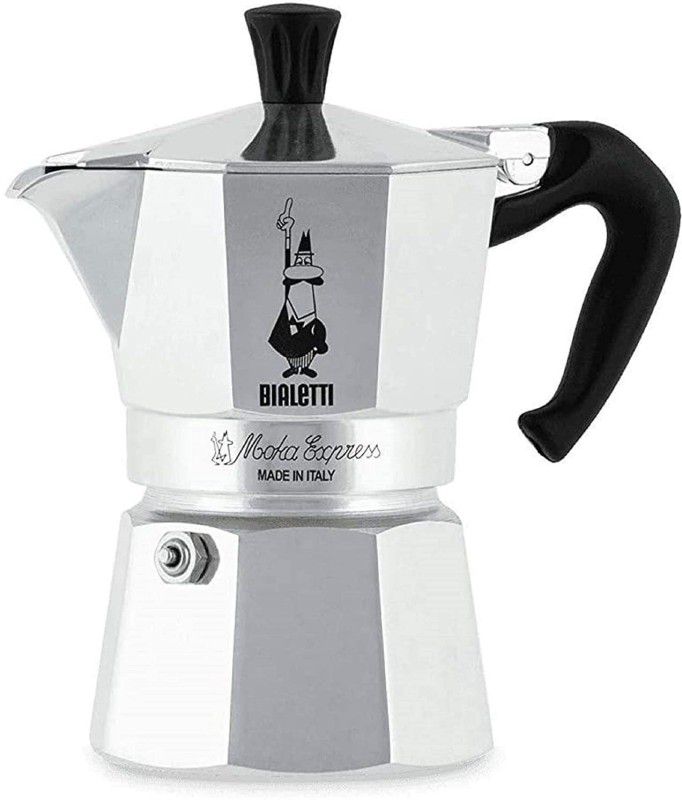 Bialetti Moka Express 3 Cups Coffee Maker  (Silver)