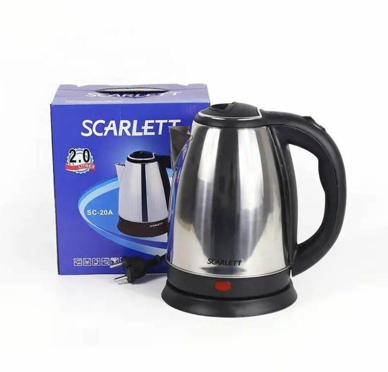 MAITRI ENTERPRISE Tea Kettle/Tea and Coffee Maker/Milk Boiler/Water Boiler Electric Kettle  (2 L, BLACK & SILVER)