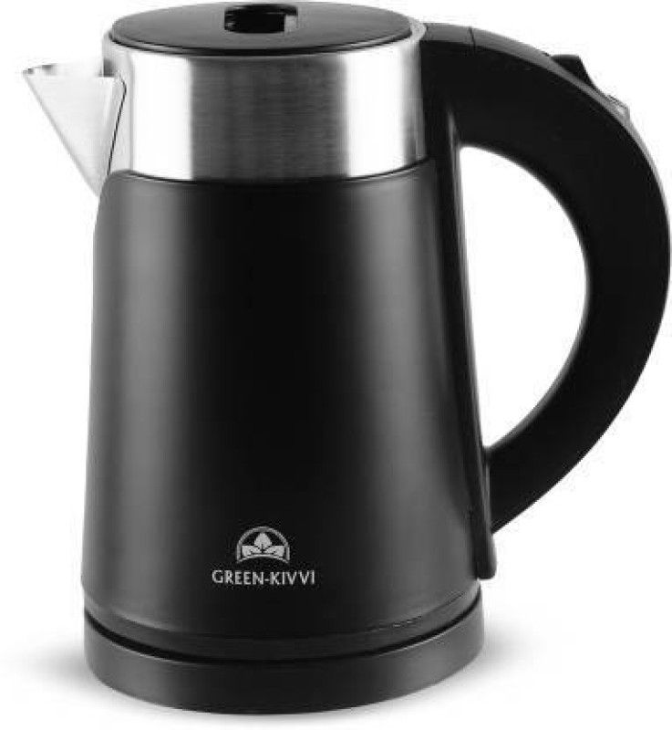 Merchant Home Premium Quality Double Wall Stainless Steel Electric Kettle –700Ml Electric Kettle  (0.7 L, Black)