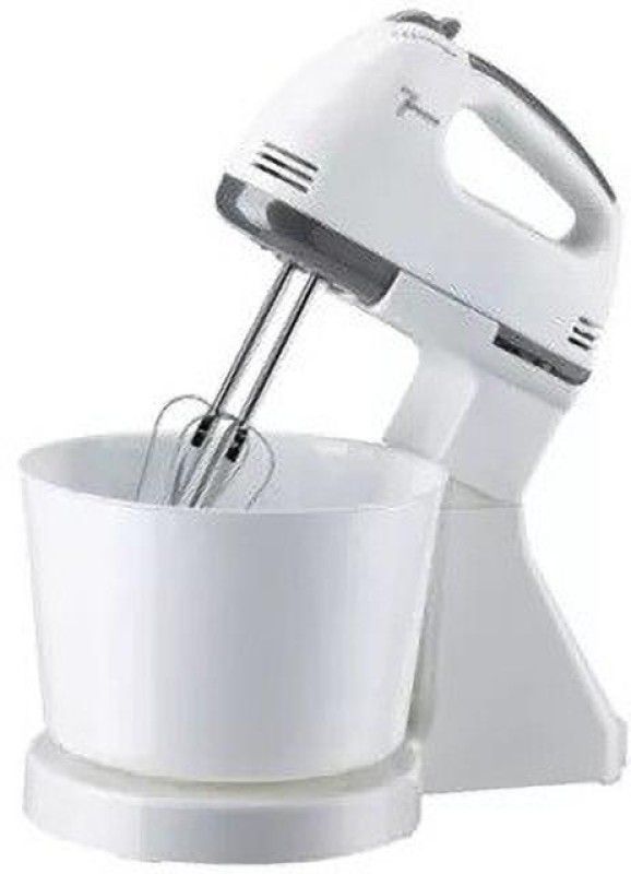 IndusBay 7 Speeds Hand Mixer beater with Stand and Bowl Electric Handheld Blender 300 W Hand Blender  (Multicolor)