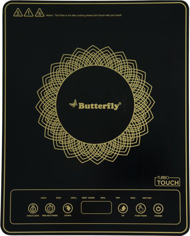 Butterfly TURBO TOUCH Induction Cooktop  (Black, Touch Panel)