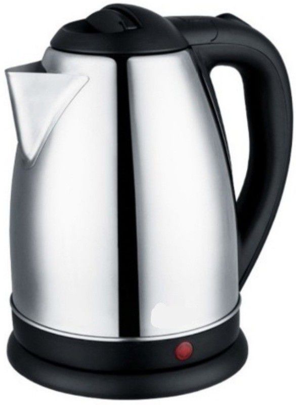 NIMYANK Electric Kettle 2L Hot Water Portable Boiler Tea Coffee Warmer Heater Cordless Beverage Maker  (2 L, Silver , Black)