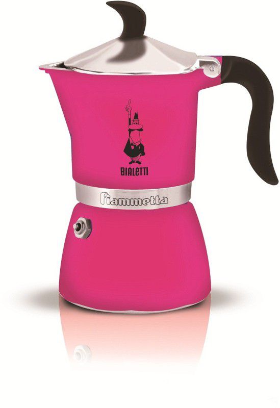 Bialetti FIAMMETTA FLUO 3 Cups Coffee Maker  (Pink)