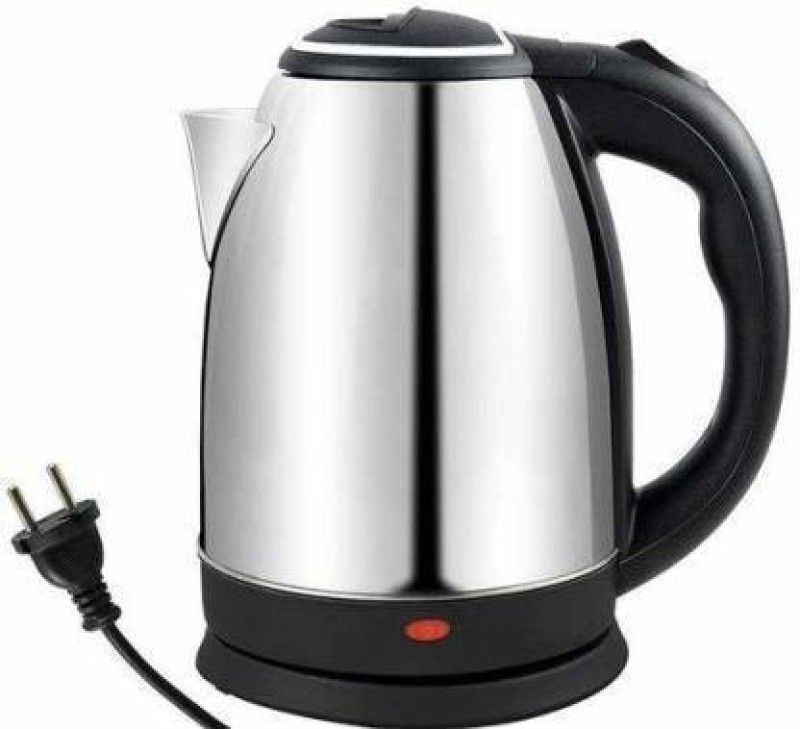promisive 2021-Hot Water Pot Portable Boiler Tea Coffee Warmer Heater Cordless Electric Kettle (2, Silver) Electric Kettle  (2 L, Silver, Black)