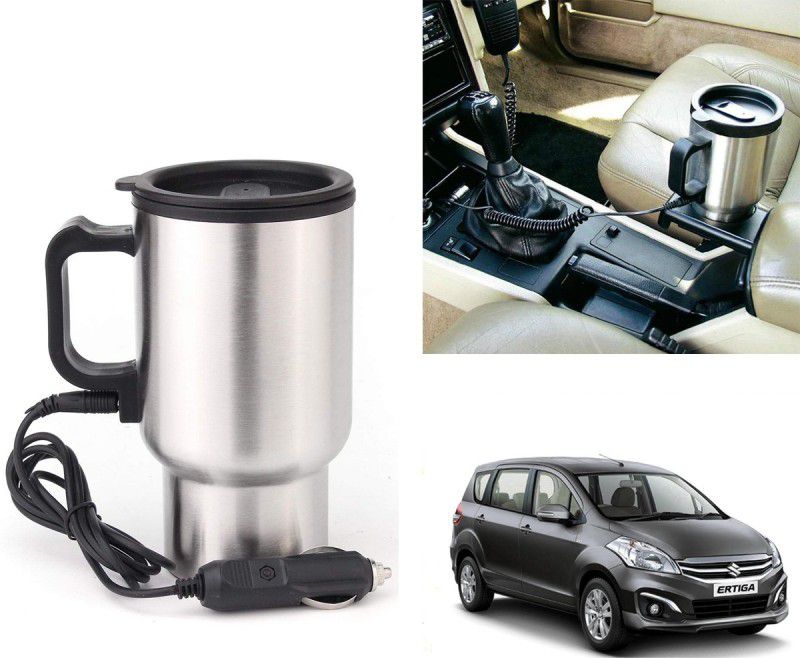 Oshotto 12V Stainless Steel Electric Car Heating Mug For Ertiga 2012-2018 (450ml) Electric Kettle  (0.45 L, Silver)