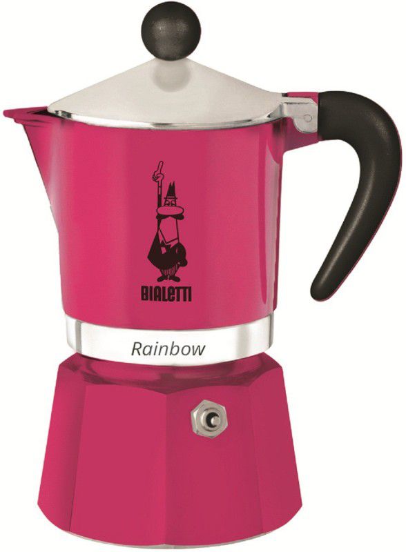 Bialetti RAINBOW 3 Cups Coffee Maker  (Fuchsia)
