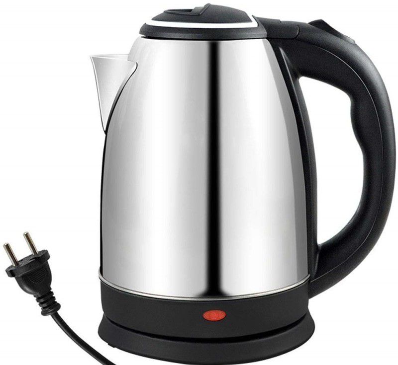 NIMYANK Stainless Steel Electric Elegant Design for Hot Water, Tea, Coffee Kettle 2.0 l Beverage Maker  (2 L, Silver , Black)