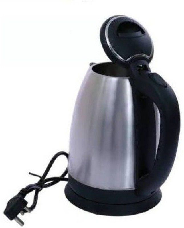 PRATYANG Hot Water Pot Portable Boiler Tea Coffee Warmer Heater Cordless Electric Kettle Electric Kettle Beverage Maker  (2 L, Silver , Black)