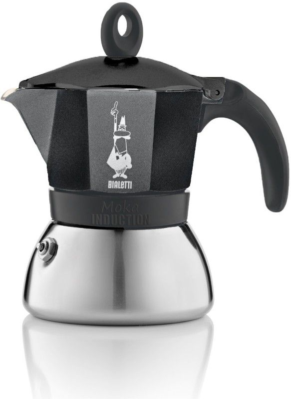 Bialetti MOKA INDUCTION 3 Cups Coffee Maker  (Black)