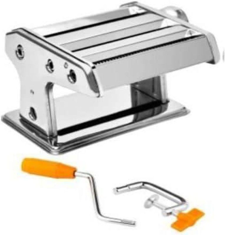 CELLFORCE pasta maker machine Pasta Machine, 150 Roller Manual Noodles Makers with 7 Adjustable Thickness Setting, 2 Size Stainless Cutter, Clamp, and Hand Crank, Perfect for Homemade Spaghetti Lasagna or Dumpling Skin Pasta Maker Pasta Maker