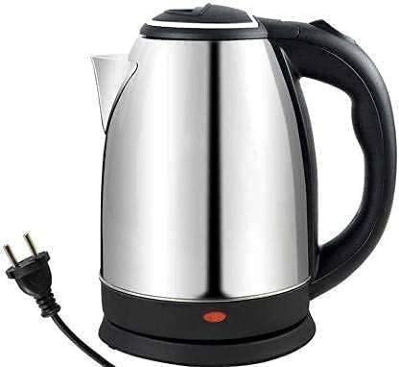 26Bst Electric Kettle 2 Litre Design for Hot Water, Tea,Coffee,Milk, Rice and Other Multi PuRP Accessoriesose Cooking Foods Kettle Electric Kettle  (2 L, Black, Silver)