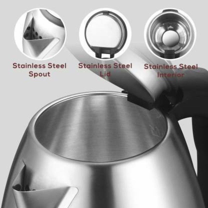 NIMYANK SCARLET LM3355 Electric Kettle Beverage Maker  (2 L, Silver , Black)