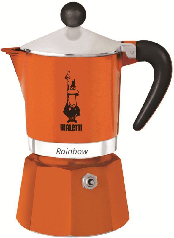 Bialetti RAINBOW 3 Cups Coffee Maker  (Orange)