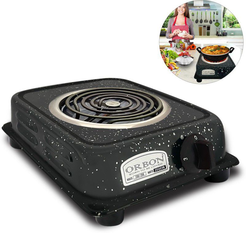 Orbon 2000 Watt Electric G Coil Radiant Cooking Stove | Hot Plate | Induction Cooktop Electric Cooking Heater  (1 Burner)