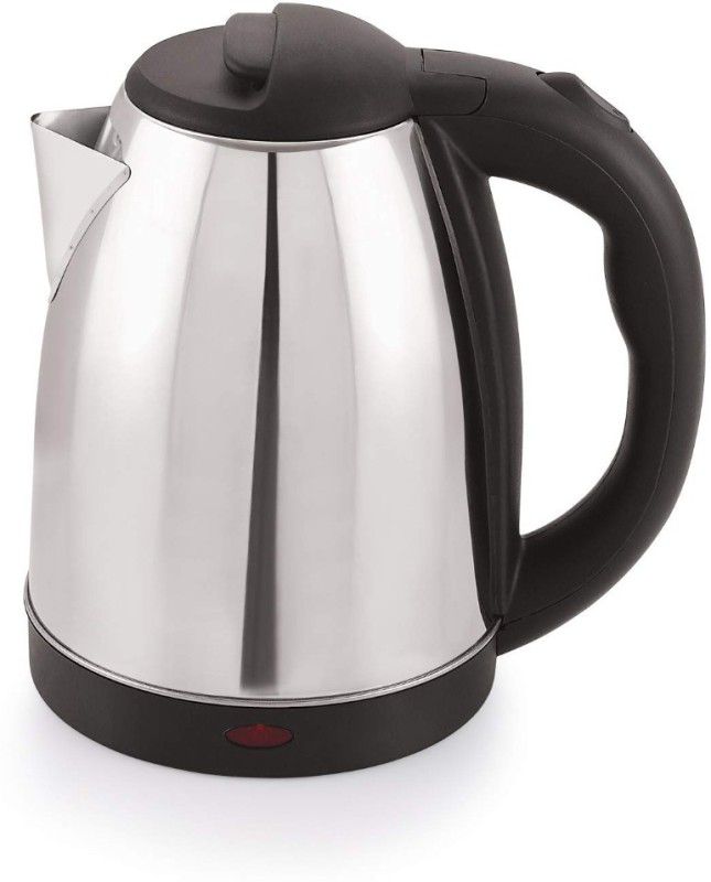 NIMYANK Fast Boiling Tea Kettle Cordless,Finish Hot Water Kettle Multi Cooker Electric Kettle  (2 L, Silver , Black)