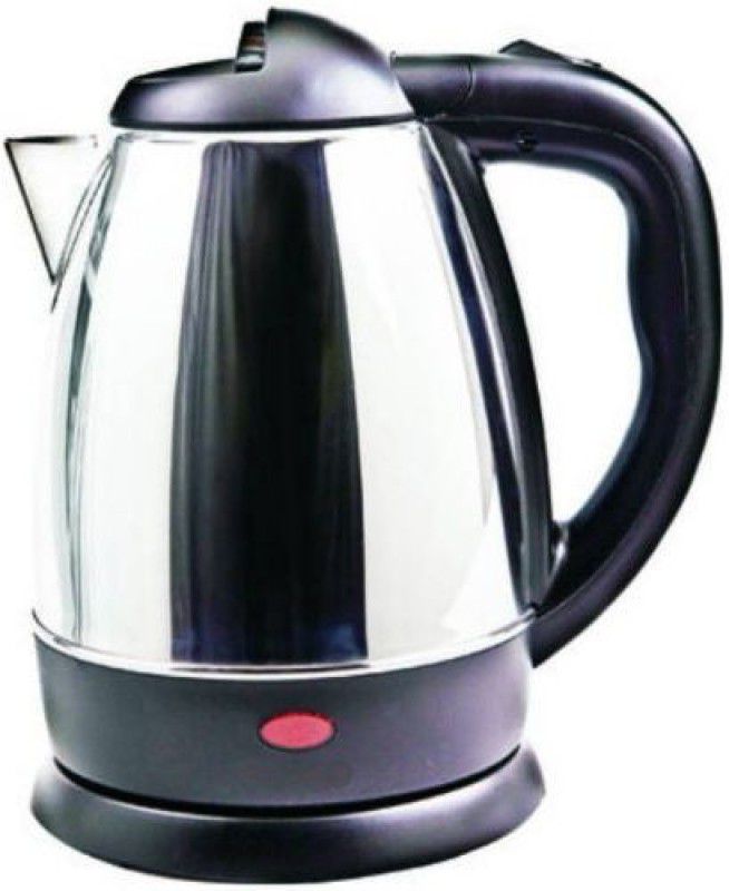 Gentle e kart Stainless Steel Kettle/Stainless Steel Electric Cordless Electric Kettle  (1.8 L, Silver, Black)