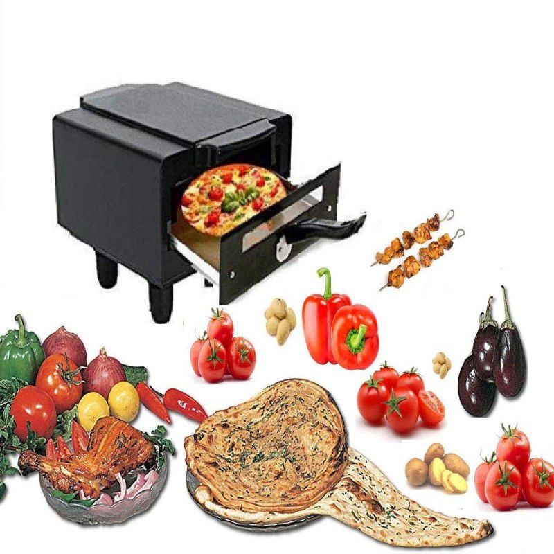 Glowberg Micro Smart Looking High Quality Electric Tandoor Combo 1500W (Black) 1 Year Warranty for Heating Element Electric Tandoor