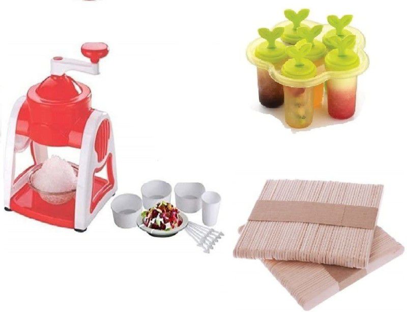 M7STORE Plastic Ice Gola Maker ||100 Pcs Candy Stick || Candy Maker Sets 6 Ice Pop Maker Ice Maker