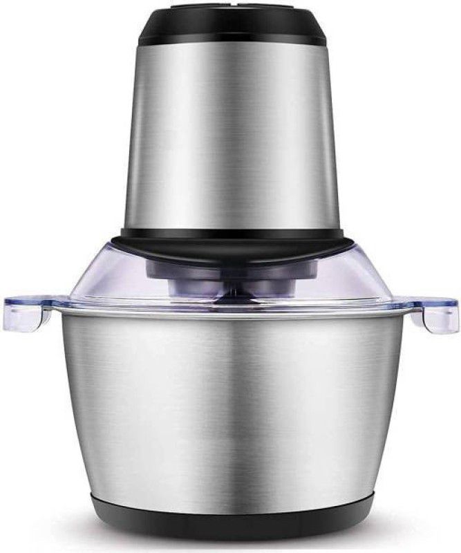 ALWAFLI Stainless Steel Electric Meat Grinders with Bowl Food Chopper, Meat, Vegetables 220 W Food Processor  (Silver)