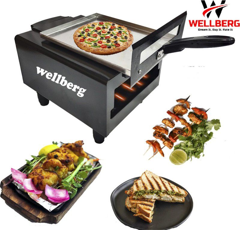 WELLBERG Big Electronic Tandoor with Full Accessories (16 Inches, Black) Electric Tandoor