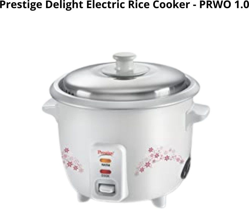 Prestige Delight PRWO Rice Cooker with Close Fit Lid (Off-white) Electric Rice Cooker with Steaming Feature  (1.5 L, OFF WHITE)