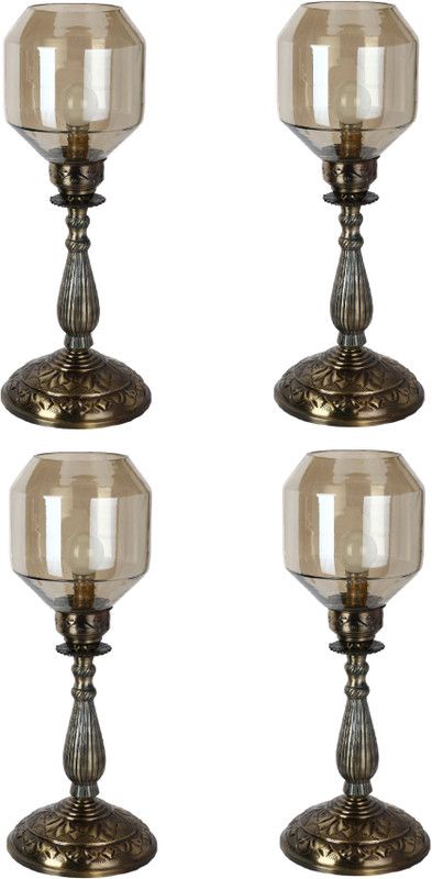 AFAST New And Trendy Designe Antique Central Table Lamp With Designer Glass & High Quality Stand For Imperial Feeling-hy10 Table Lamp  (54 cm, Gold)