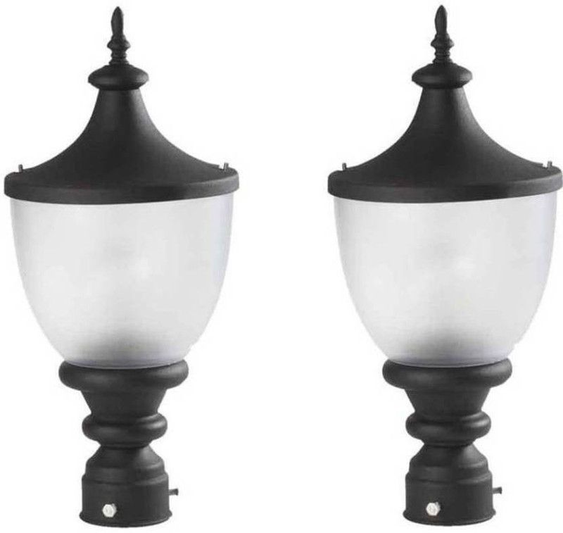 ZADLAXAR 1HFWD Gate Light Outdoor Lamp  (Black)