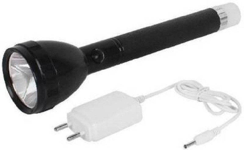 Renyke Rechargeable SUPER bright Torch High Power Flashlight Torch  (Black, 27 cm, Rechargeable)