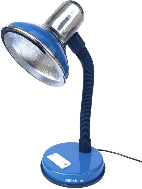 BillieJean Reading & Studying Table Lamp  (36 cm, Blue)