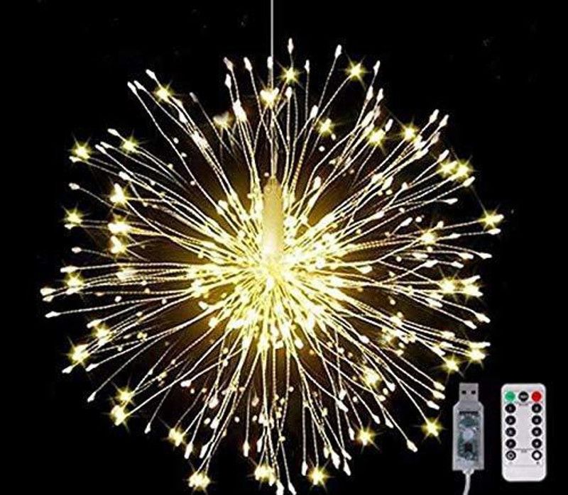 Home Delight 120 LEDs 0.61 m Yellow Rice Lights  (Pack of 1)