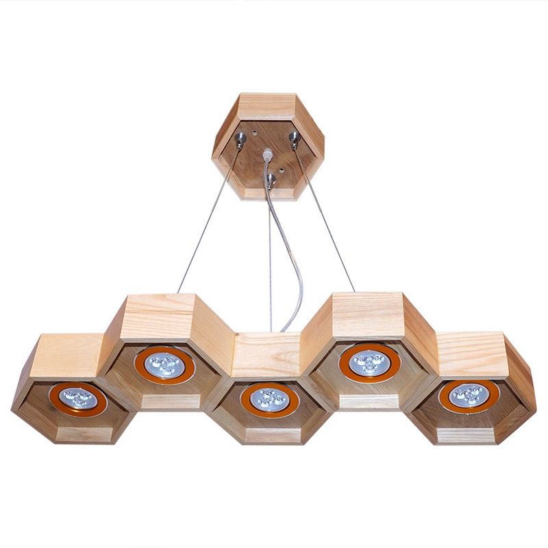 sparklite 105 LED WOOD (1) Chandelier Ceiling Lamp  (Brown)