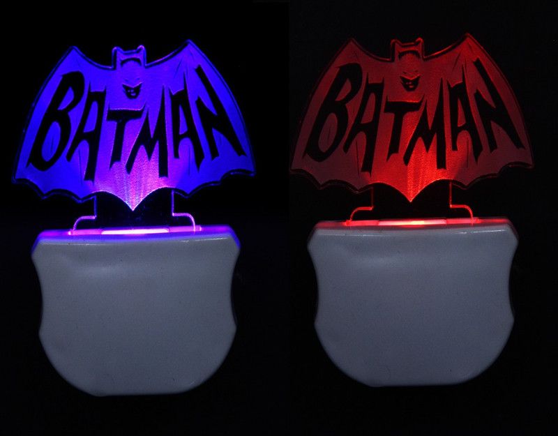 A Singh The Batman 3D illusion Led Night Lamp comes with 7 Multicolor lighting effect , Suitable for Room,Drawing Room,Lobby (Pack of 2) Night Lamp  (12 cm, Multicolor)
