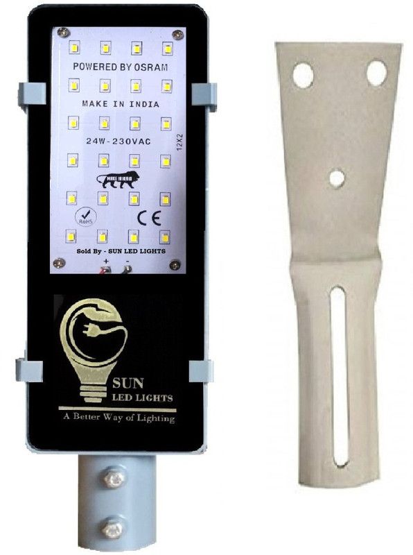 suncircuit SUN_24W_SL1_WM Flood Light Outdoor Lamp  (Grey, Black)