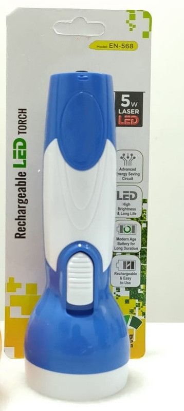 HASRU EN- 568 5W LESER LED Torch  (Multicolor, 2.1 cm, Rechargeable)