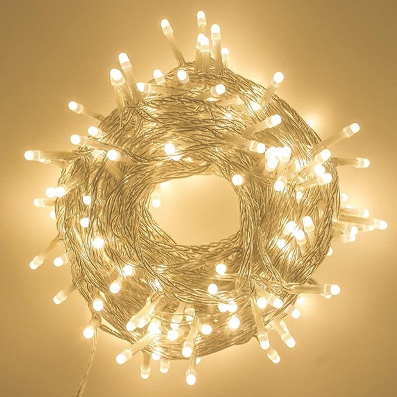 Greenlight 42 LEDs 15 m Yellow Rice Lights  (Pack of 10)