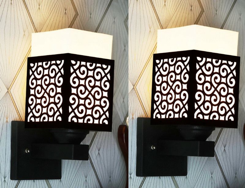 Girraj Uplight Wall Lamp Without Bulb  (Pack of 2)
