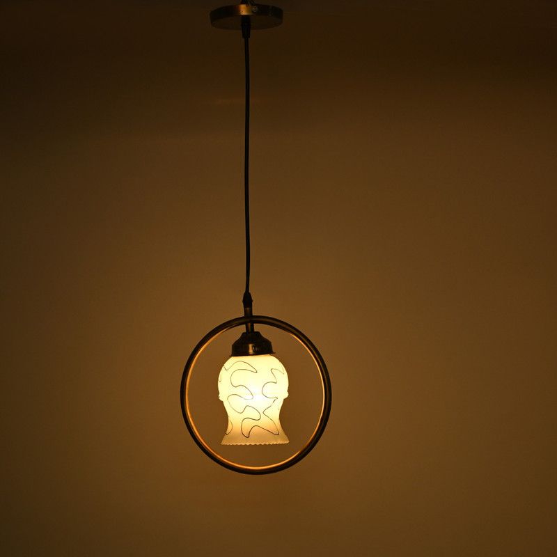 AFAST Pendants Ceiling Lamp  (White, Gold)