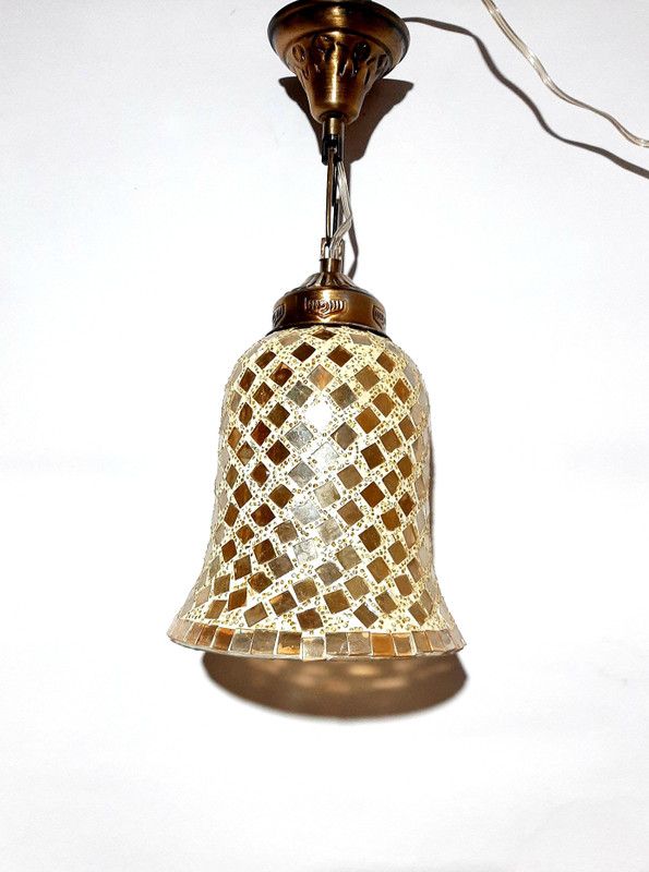 ISKON INTERNATIONAL Pendants Ceiling Lamp  (Yellow)