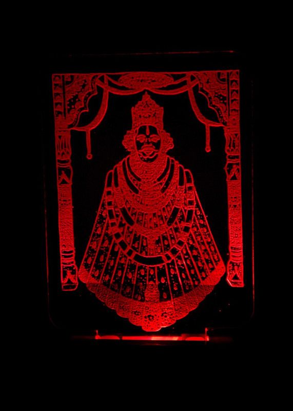 belocity Tirupati Bala ji 3D illusion night light with multicolor design for suitable Room Drawing room and lobby Night Lamp  (10 cm, Multicolor)