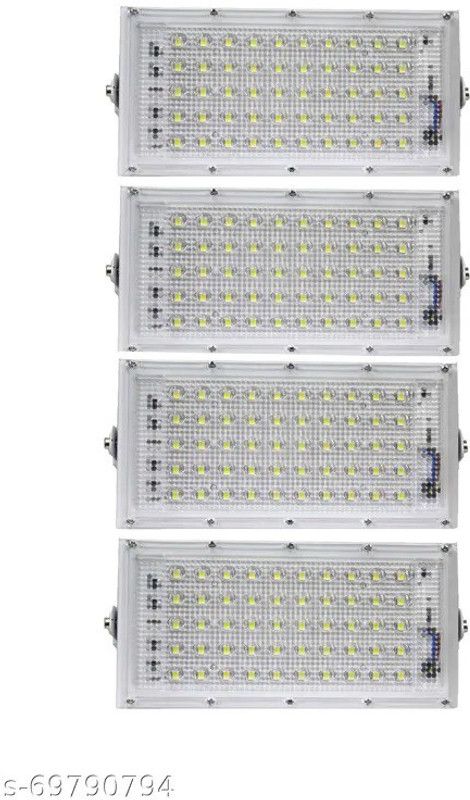 The Shoptron 50 Watt Ultra Thin Slim IP65 Metalled Flood Outdoor Light Cool White Flood Light Outdoor Lamp  (White)