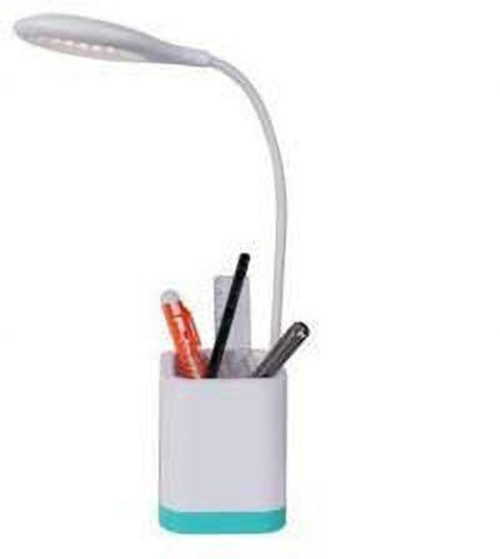 MOSHTU Study LED Desk Light with 3 Shades Touch Control Light Advanced Pen Holder - Emergency LED Light Rechargeable with 3-Brightness Level and Stationary Holder for Student Reading (Multicolor) Study Lamp  (12 cm, Multicolor)