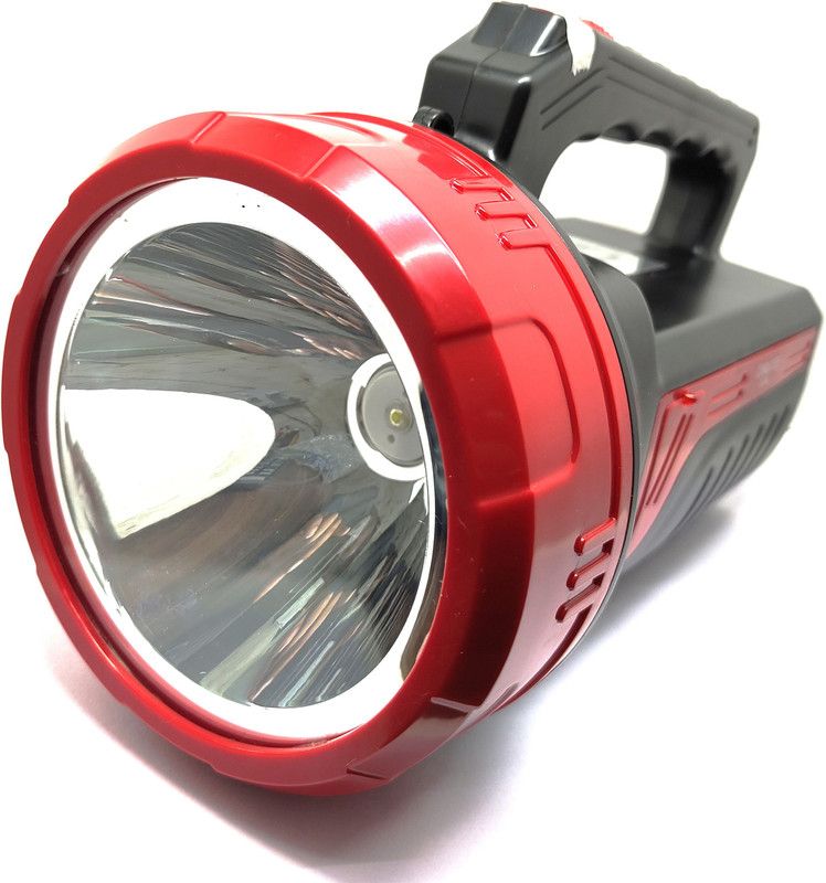 SSN 100w high brightness rechargeable 1 km long range beaming dual mode torch light Torch  (Red, Black, 24 cm, Rechargeable)