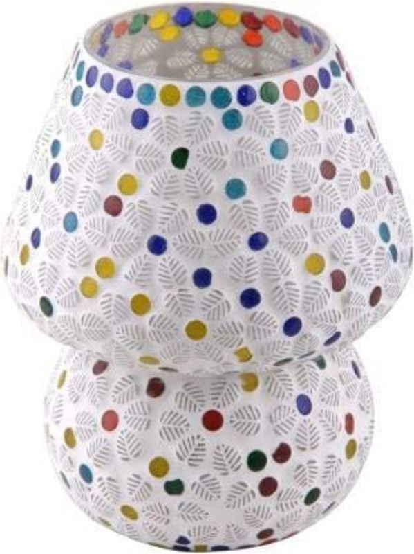 RRGD flower-lamp Table Lamp  (23 cm, Golden)
