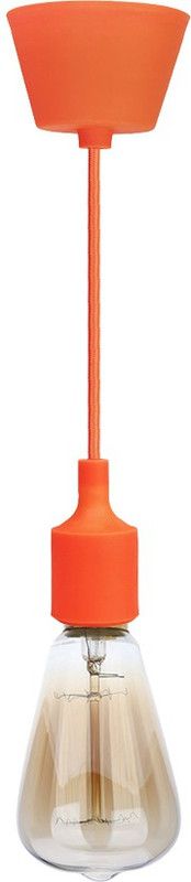 Craftsells Vintage Edison Tungsten Decorative Filament E 27 Holder Orange Ceiling lamp with st 64 filament bulb Pendants Ceiling Lamp  (Orange)