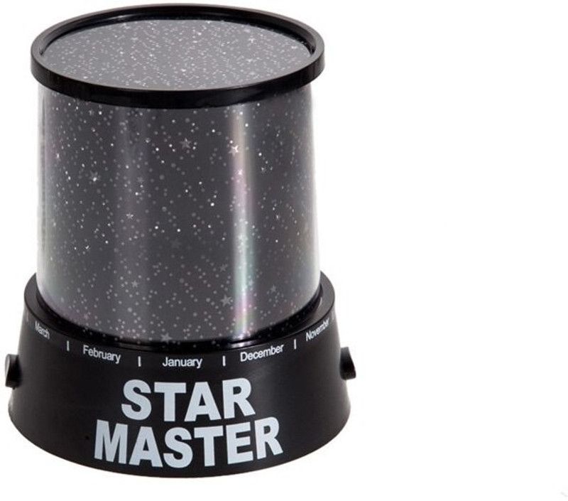 V P ENTERPRISES Gizmos Star Projector Sky View Night Lamp - 247 Night Lamp  (13 cm, Black)