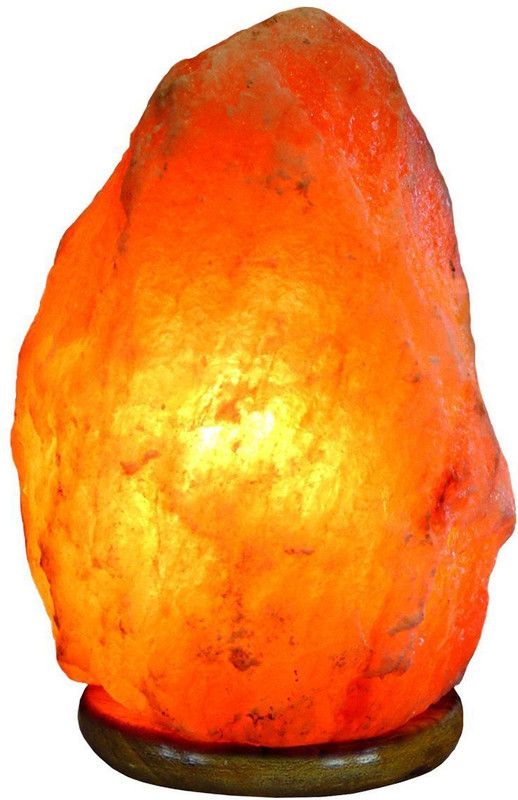 Ryme Himalayan Rock Salt Lamp Natural Shape for Vastu Table Lamp  (4 cm, NA)