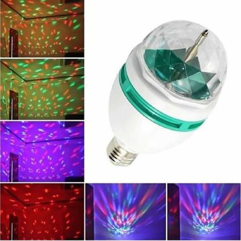 iWin Disco Ball Lamp RGB Rotating LED Strobe Party Bulb Stage Light for Family Party,Birthday,Festival,Desk Lamp Decoration Single Disco Ball (Ball Diameter: 12 cm) Single Disco Ball  (Ball Diameter: 12 cm)